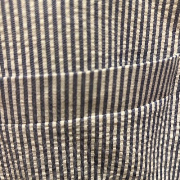 Alan Flusser Sport Coat Blazer Jacket Blue and White Striped Men 48R - Picture 4 of 15